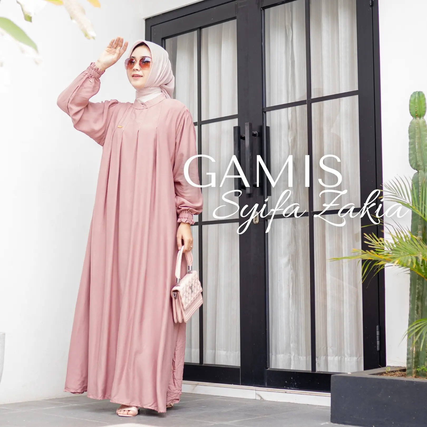 Dress Khanzq Bahan Rayon Twill Premium/Dress Kekinian/Kerah Ciangi By SyifaZakia