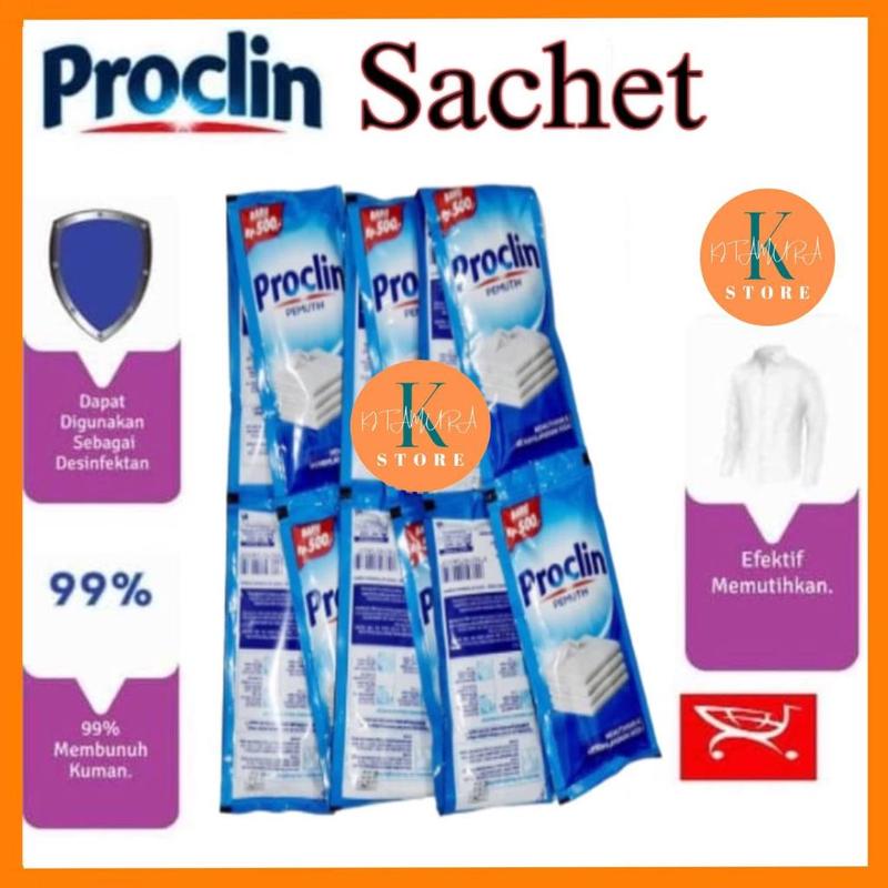 PROCLIN pemutih pakaian 25ml x 12pcs 1 Renceng 1