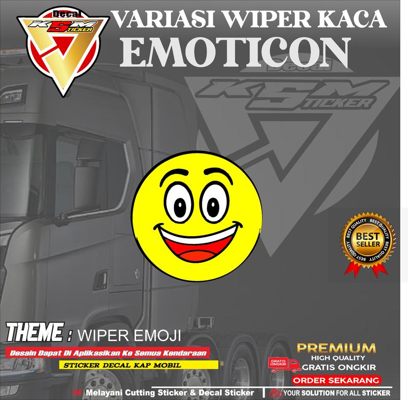 variasi wiper kaca emot/emoji kipas kaca mobil 1
