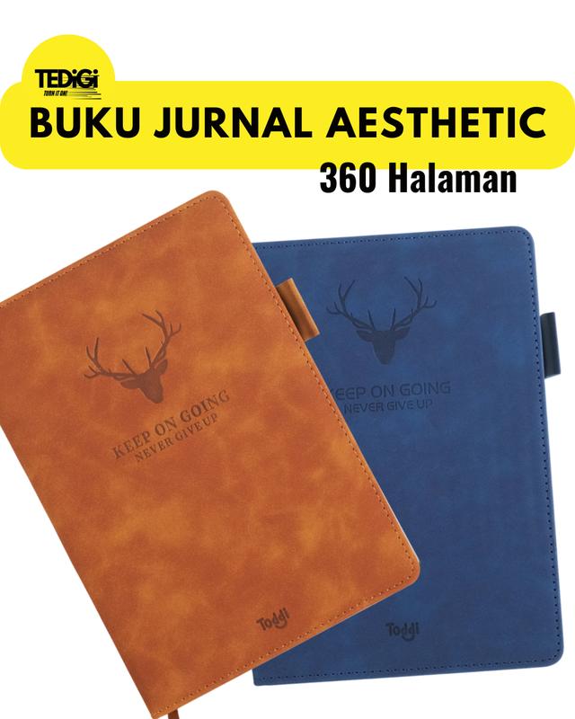 Buku Catatan Harian Cowok Cewek Buku Jurnal Hardcover 360 Halaman dengan tempat pulpen Magnetic non magnetic buckle A5 Paper Stationery 0