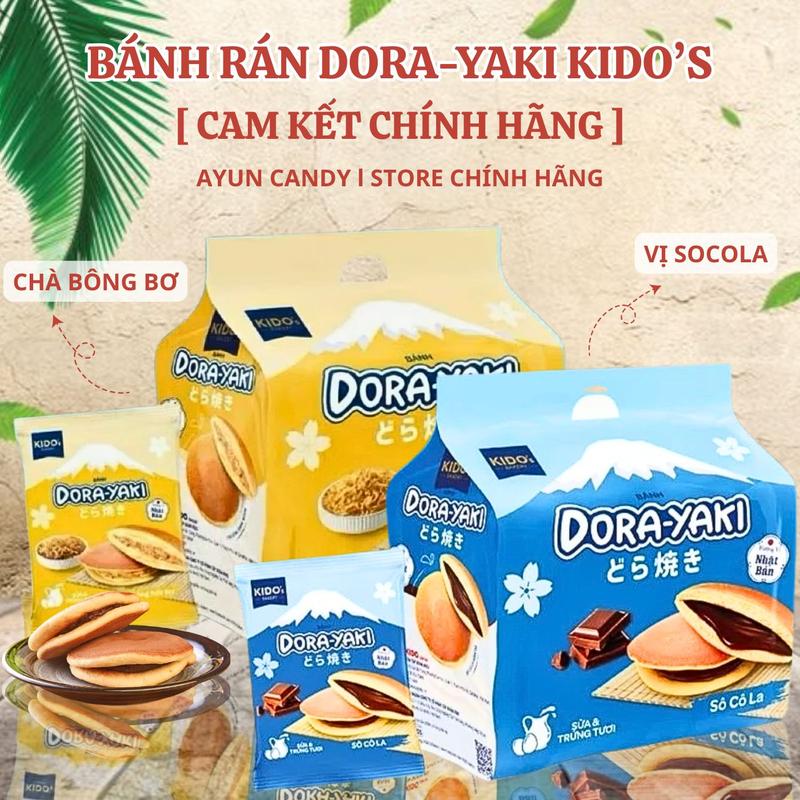 COMBO 2 GÓI Bánh Rán Doremon KIDO'S - Bánh Rán DoraYaki - Bánh Chà Bông Xốt Bơ - Bánh Bông Lan