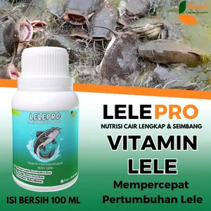 LELEPRO multivitamin ternak IKAN LELE, VITAMIN Ikan Lele Agar Cepat Besar 100 Ml & 1 Liter Probiotik Pemacu Pertumbuhan Ikan Lele Vitamin