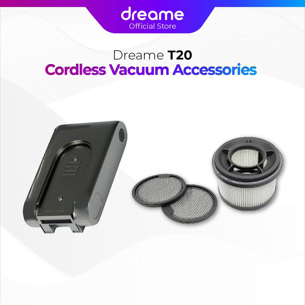 Dreame T20 Cordless Vacuum Cleaner Accessories HEPA Filter Kit & Extra Battery Pack Replacement Battery-Smart-Living