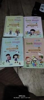 Product Review of SANK Magic Copy Book 1 SET ISI 4 BUKU + PULpen Buku Belajar anak mainan edukatif anak pen alat Stationery from M**🦋 1