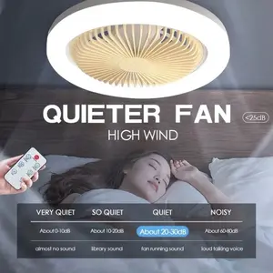 Lampu Kipas Angin Remote 2in1 Lampu Plafon Multifungsi Lampu Kipas LED 40W Antarmuka E27