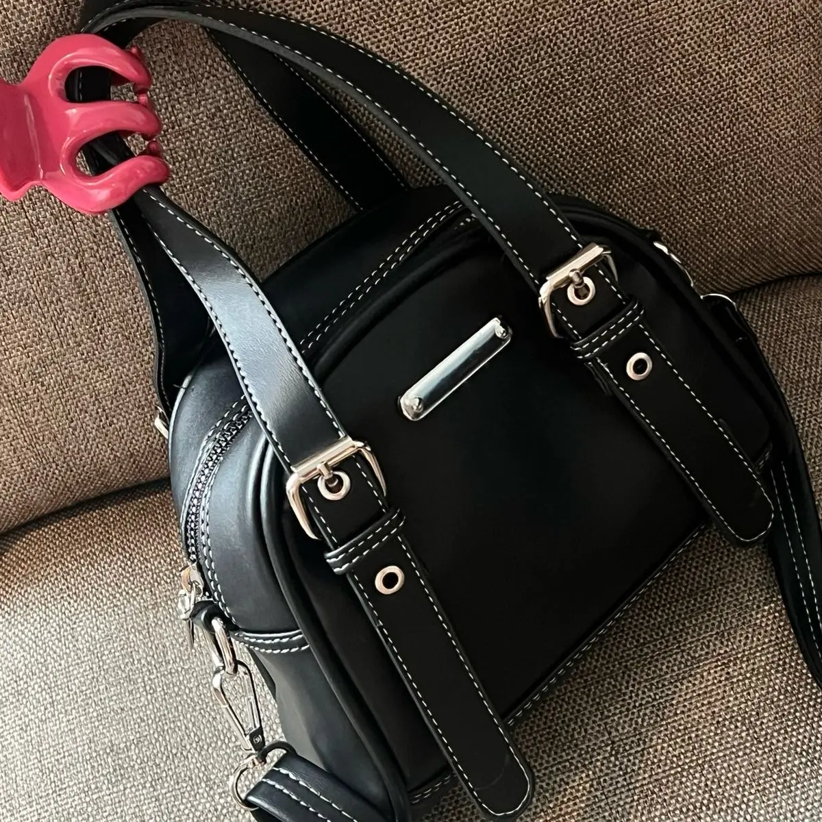 Tas Selempang Bahu Wanita Mini Reboong Hitam