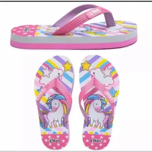 Sandal Anak Perempuan Kuda Poni Rainbow Terbaru dengan Desain Unicorn dan Bintang Warna-warni Fashion