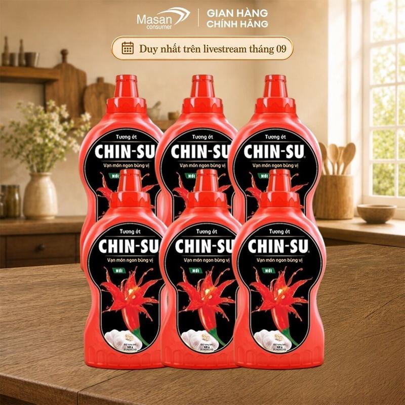Combo 6 Tương ớt CHIN-SU 500g