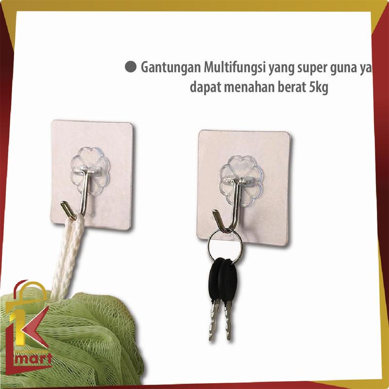 Product Introduction of [COD] SM C124 Gantungan Baju Dipasang di Dinding Gantungan Tempel Kait Lengket Pasang Kait Gantungan Dinding Kamar Mandi 13