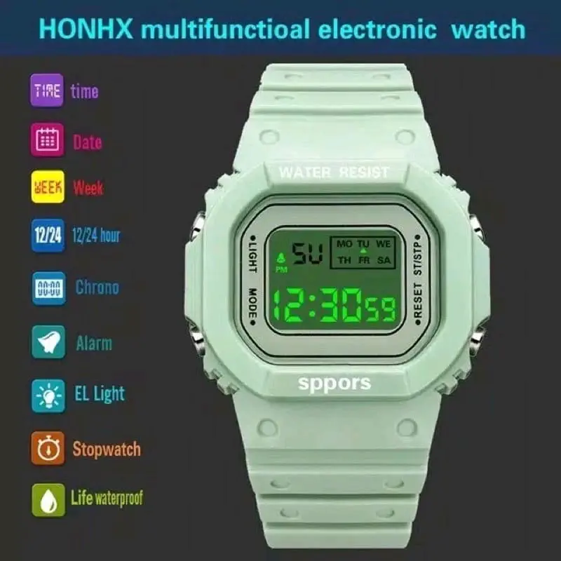 JAM TANGAN DIGITAL ANAK /DEWASA Rubber KOREA STYLE Fashion