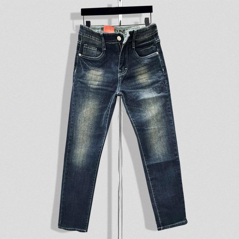 Quần jean nam màu xanh rêu wash bạc thời trang jean thun co giãn DCC 014-2 Menswear Pants Có Túi