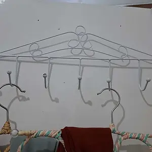 [COD] DH C789 Gantungan Baju Belakang Pintu Serbaguna Tanpa Paku 7 Hook Steel Clothes Hanger Modern Look Import Dipasang di Dinding