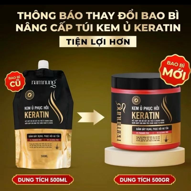 [Rẻ vô địch][GIÁ DÙNG THỬ 385K] Kem ủ thảo dược Namnung, Kem Ứ hỗ trợ phục hồi tóc chuyên sâu chuẩn salon dạng hủ 500ml chiết suất thiên nhiên Bồ kết hà thủ ô x5 keratin Chăm sóc tóc, Dưỡng tóc nữ