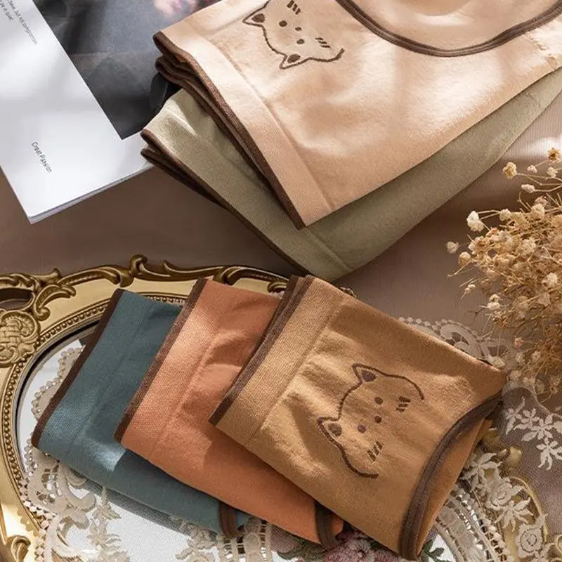 Quần Lót Thể Thao, Thiết Kế Đơn Giản, Chất Liệu Cotton Không Đường May, Thoải Mái Và Thoáng Khí, Quần Lót Không Đường May 8