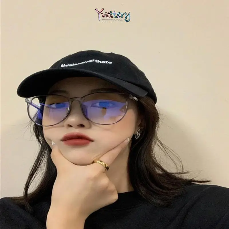 COD❤️ Kacamata Anti Radiasi Komputer Frame Plastik Gaya Retro Untuk Pria / Wanita-yy 6