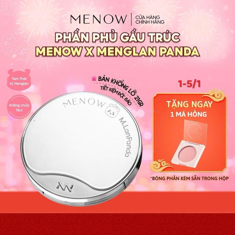MUA 1 TẶNG 1 Phấn Phủ Gấu Trúc Khổng Lồ MENOW x MENGLAN PANDA Velvet Mist Complexion TẶNG 1 MÁ HỒNG