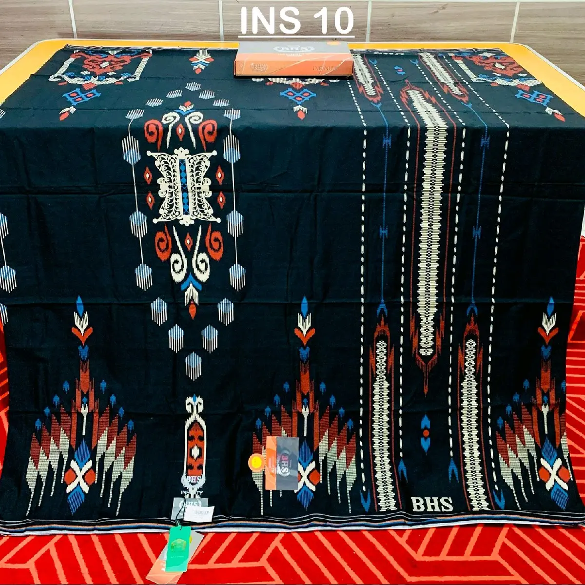 SARUNG BHS INFINITY MIX KEMBANG DAN DDA SILVER TIMBUL