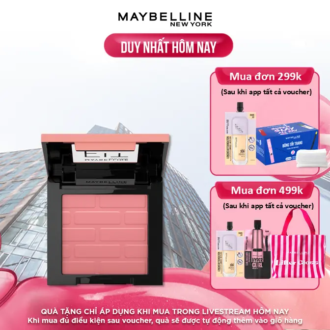 Phấn Má Hồng Mịn Nhẹ Tự Nhiên Giữ Màu Chuẩn Fit Me Blush Maybelline