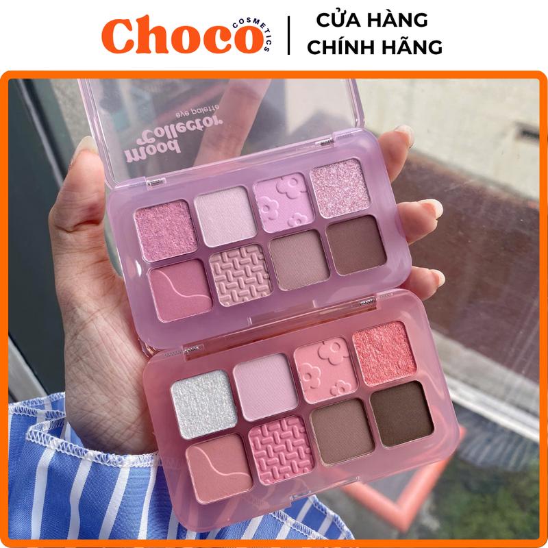 [CHÍNH HÃNG-SẴN HN] Bảng Phấn Mắt Và Má Hồng ODBO Mood Collector OD2030 Có Kết Cấu Lì Và Nhũ, Tone Màu Dễ Thương Có Chiều Sâu 7.2g