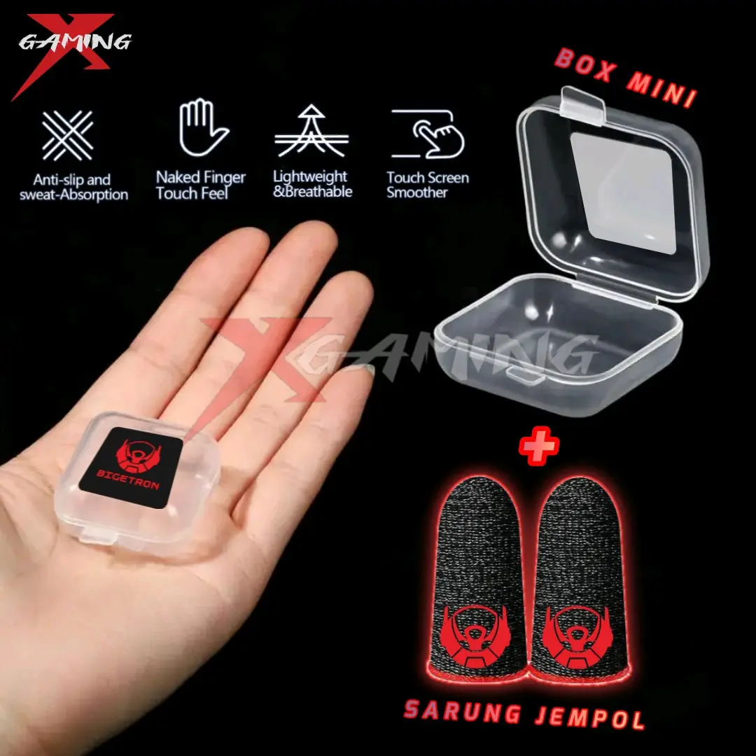 MURAH Sarung Tangan ff Game Gaming Anti Keringat Basah Super Sensitif Finger Sleeve Aksesories Premium