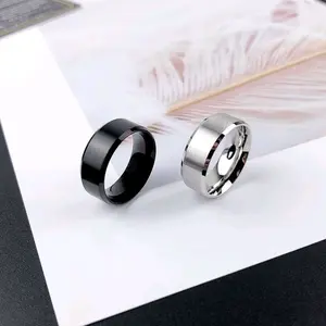 Cincin Couple Titanium Pria Wanita Anti Karat - Desain Elegan untuk Pasangan Rings