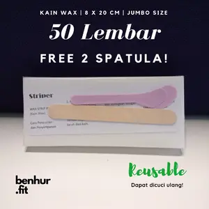 [Free 2 Spatula] 50 Lembar Kain Wax | Kertas Waxing | Wax Strip | Sugar Wax Kits Removal