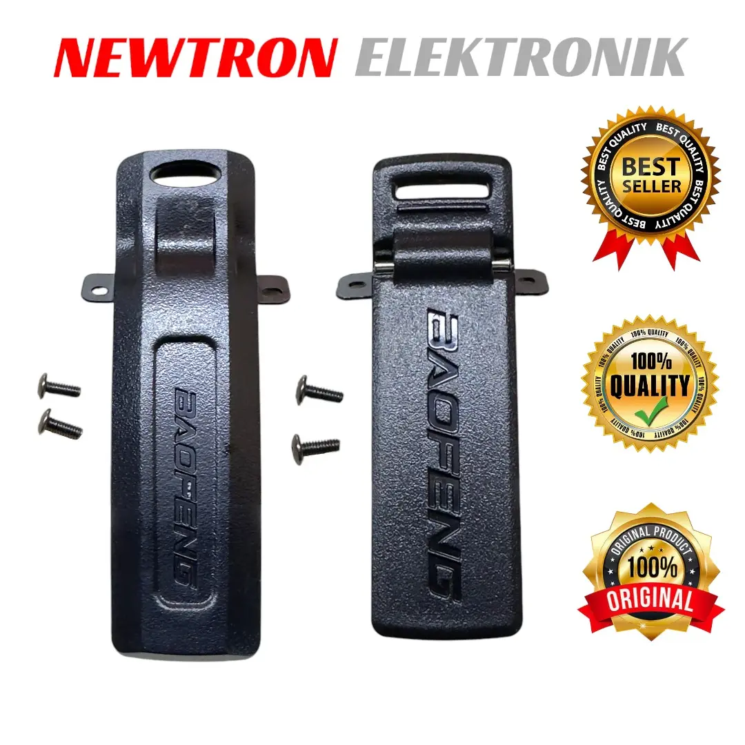 Beltclip HT Baofeng UV5R UV82 Original Asli Vertec VT-5R VT-82 Comteck Pofung BJH Merodith Texas TX-2 Berlin FM-V6R Sasuma Weierwei Toriphone Pxton NEXTON UORRIS UCOMM X5 X8 Harve HTWLN UV-5R Q Talk Taffware UV-82 Firstcom Kinnota Weircom Belt Clip Klip