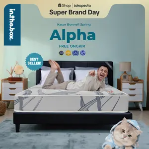 Kasur Spring Bed IN THE BOX Alpha - FREE Bantal