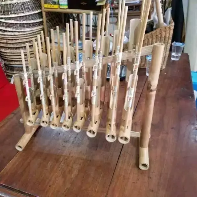 Angklung Set 1 Oktaf 8 Nada Mini berkualitas/Alat Musik Tradisional Untuk anak usia TK/SD Bambu Asli 1