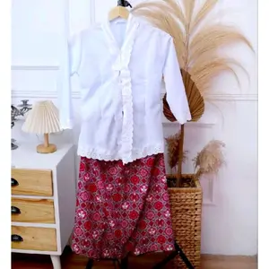 kebaya encim anak sd /setelan kebaya encim/kebaya sunda/kebaya TK/SD/seragam anak sekolah/katun BSY Baju Rok Fashion Kemeja