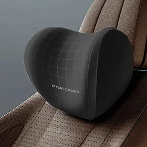 Bantal Leher Punggung Jok Mobil Memory Foam Lumbar Support