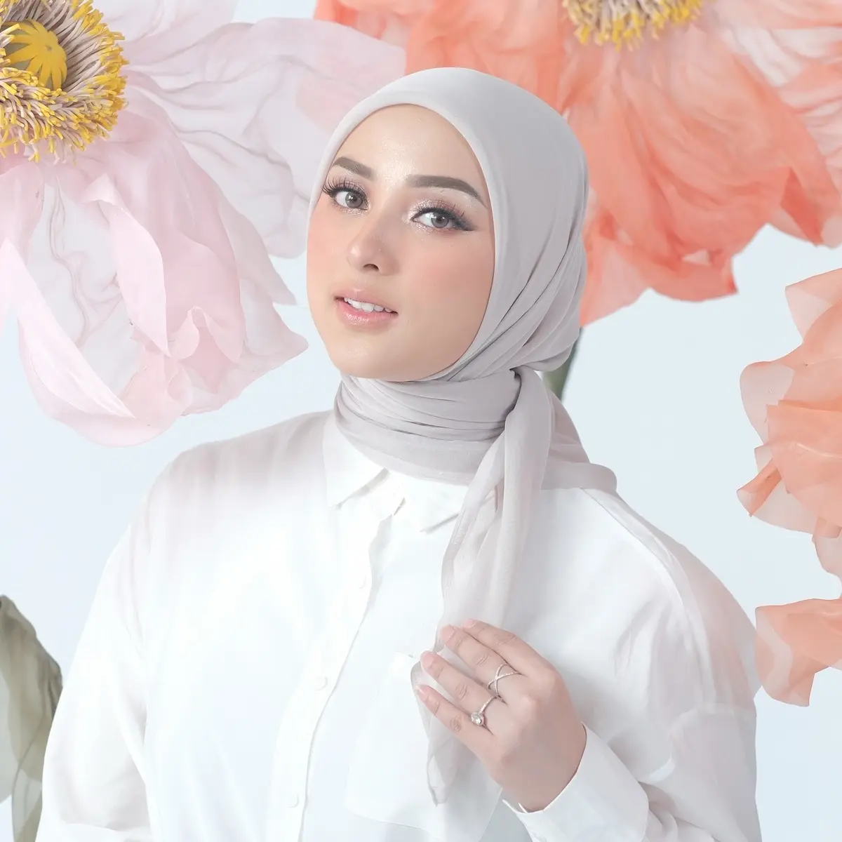 Nathelabel - Plain Paris Japan New Color (Hijab Segiempat Paris Japan Premium)