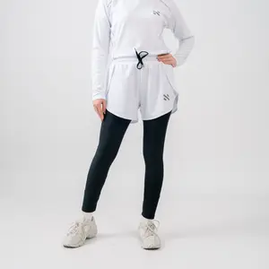 NEBULA Celana Olahraga Wanita Legging 2 in 1 Hidden Pocket Micro Stretch Running Jogging Sport Wanita Outdoor