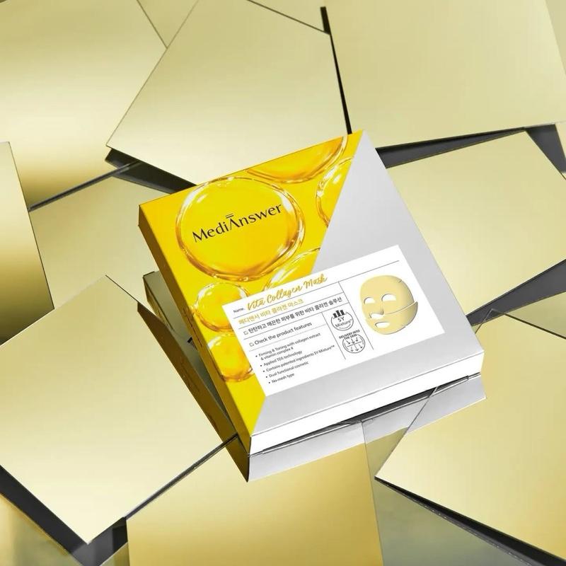 MẶT NẠ THẠCH VÀNG MEDIANSWER VITA COLLAGEN MASK HỘP 5 MIẾNG