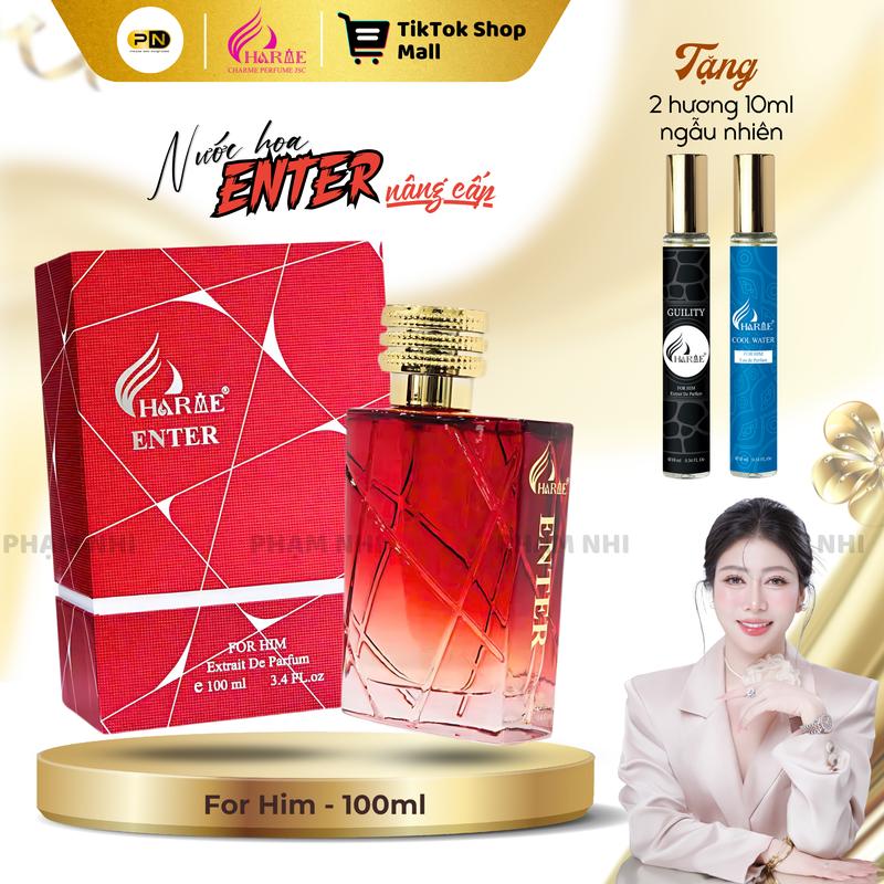 H R V E Nước Hoa ENTER 100ml [Có quà tặng] - ENTERNITY 60ml dành cho Nam Xịt Thơm Cosmetic