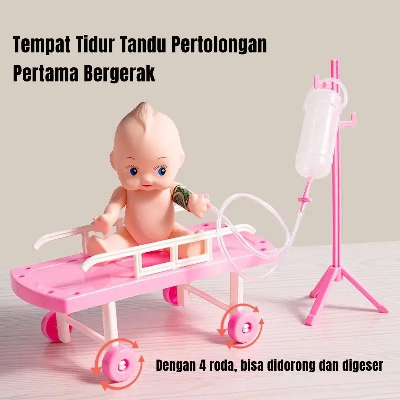 【24H】47/63/73Pcs Mainan Anak Doctor Koper Mainan Anak Anak Perempuan Dokter Dokteran Set Lengkap PlaySet Mainan Edukasi Kids Toy mainana  nakperempuan 5