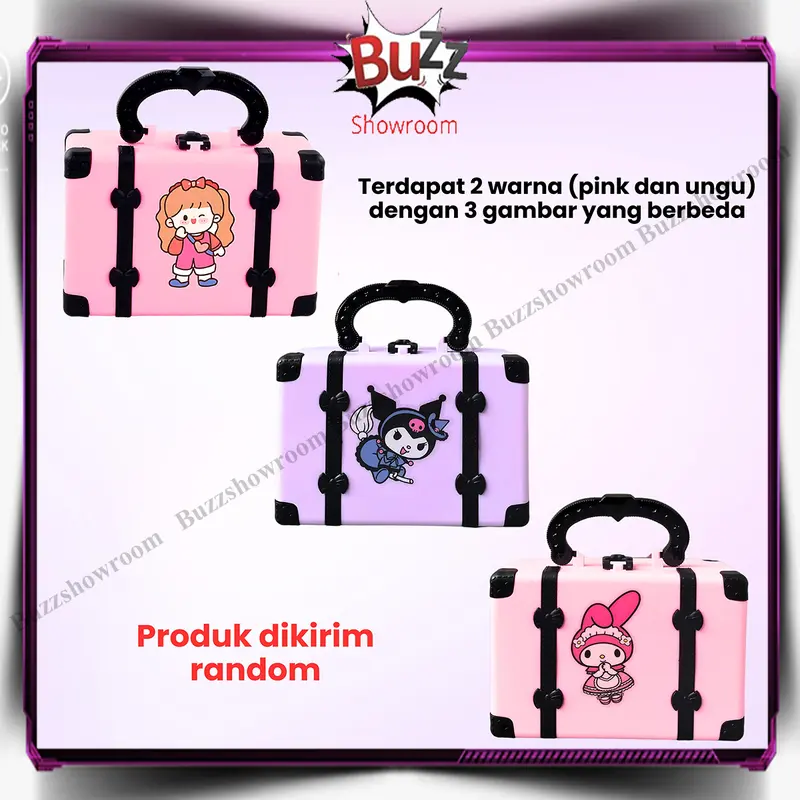 Make up koper hand bag mainan kosmetik anak makeup cosmetics tas 5