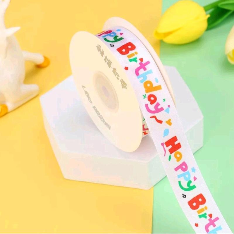 Pita satin motif HAPPY BIRTHDAY ULANG TAHUN anak- Pita untuk ultah anak 2