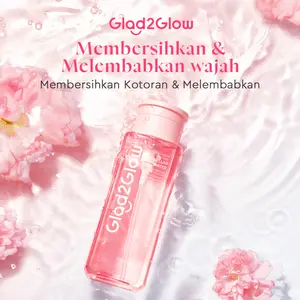 【Super creators】Glad2Glow Cherry Blossom Betaine Micellar Water Kotoran Kusam Remover Wajah Kapas Bersihkan