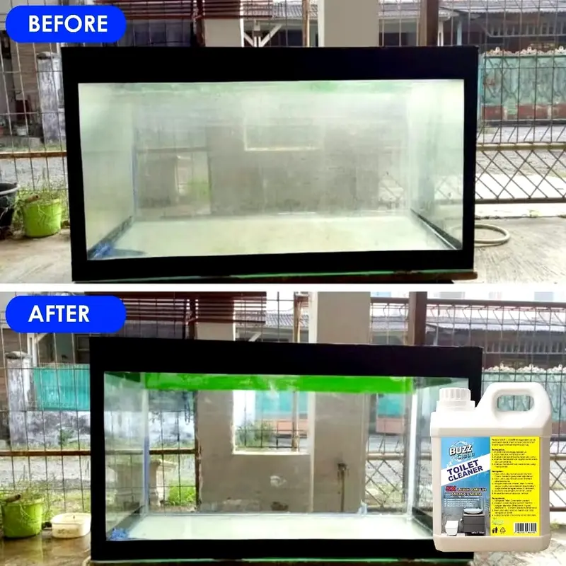 Buzzclean cairan toilet cleaner ajaib pembersih kerak toilet kamar mandi stainless shower peralatan dapur 2