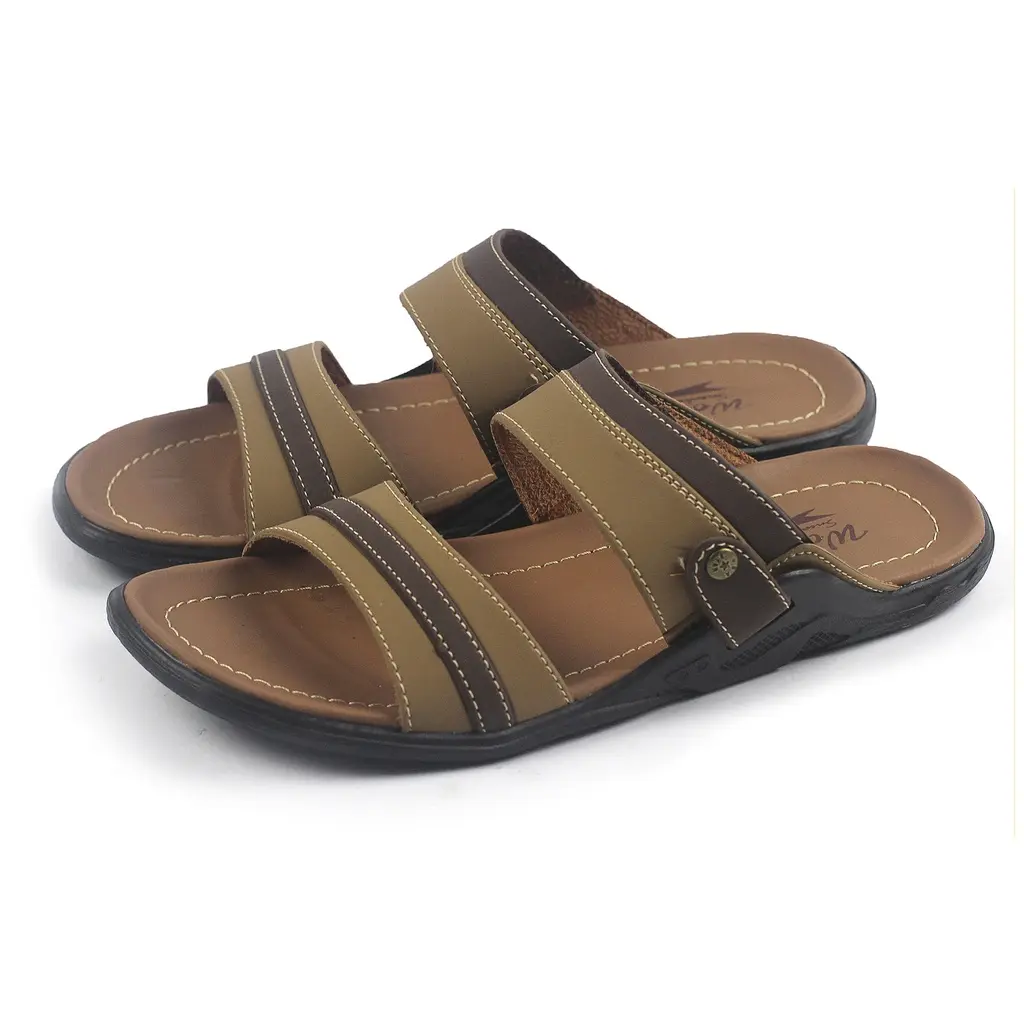 Sendal Slop Ban 2 Kasual Elegan Sandal Pria Kulit Sol Ringan Awet Murah Jepit Karet