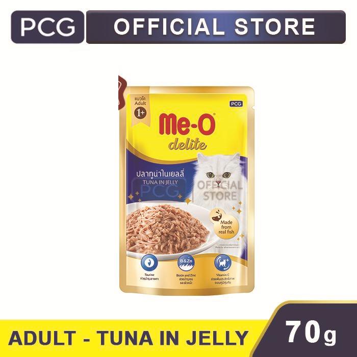 Gambar Me-O Delite Pouch Cat Food Adult Tuna In Jelly 70 Gr dari Me-O Indonesia Kota Administrasi Jakarta Timur Tokopedia