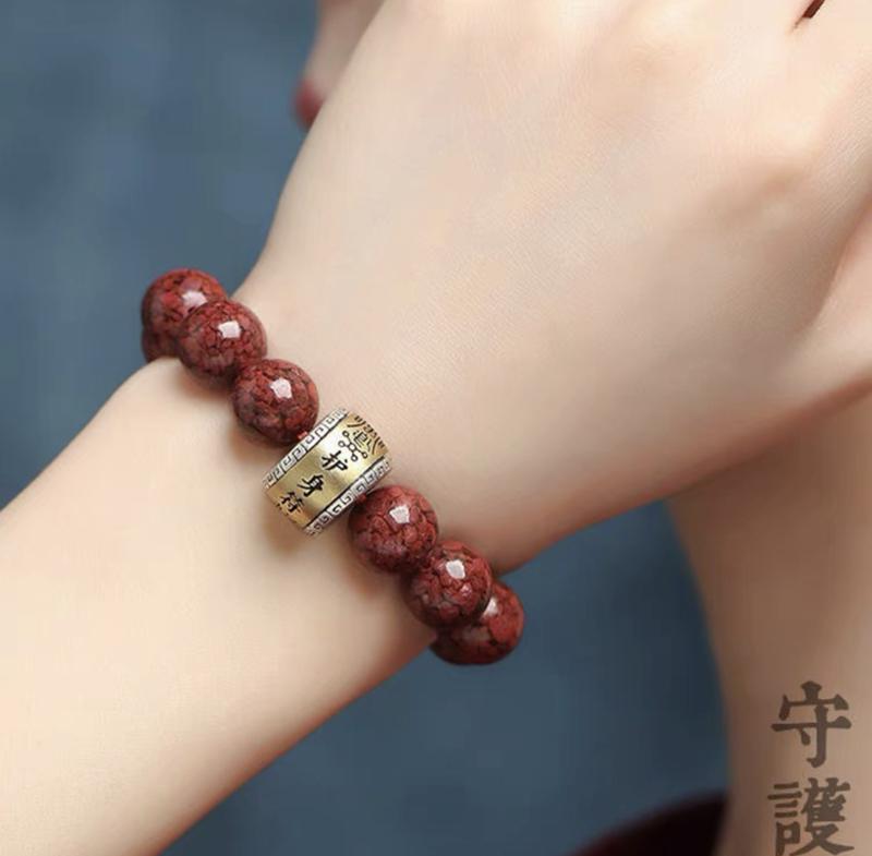 Product Introduction of Crystal Sand Guardian, S925 Silver Talisman Men's and Women's Bracelet 5