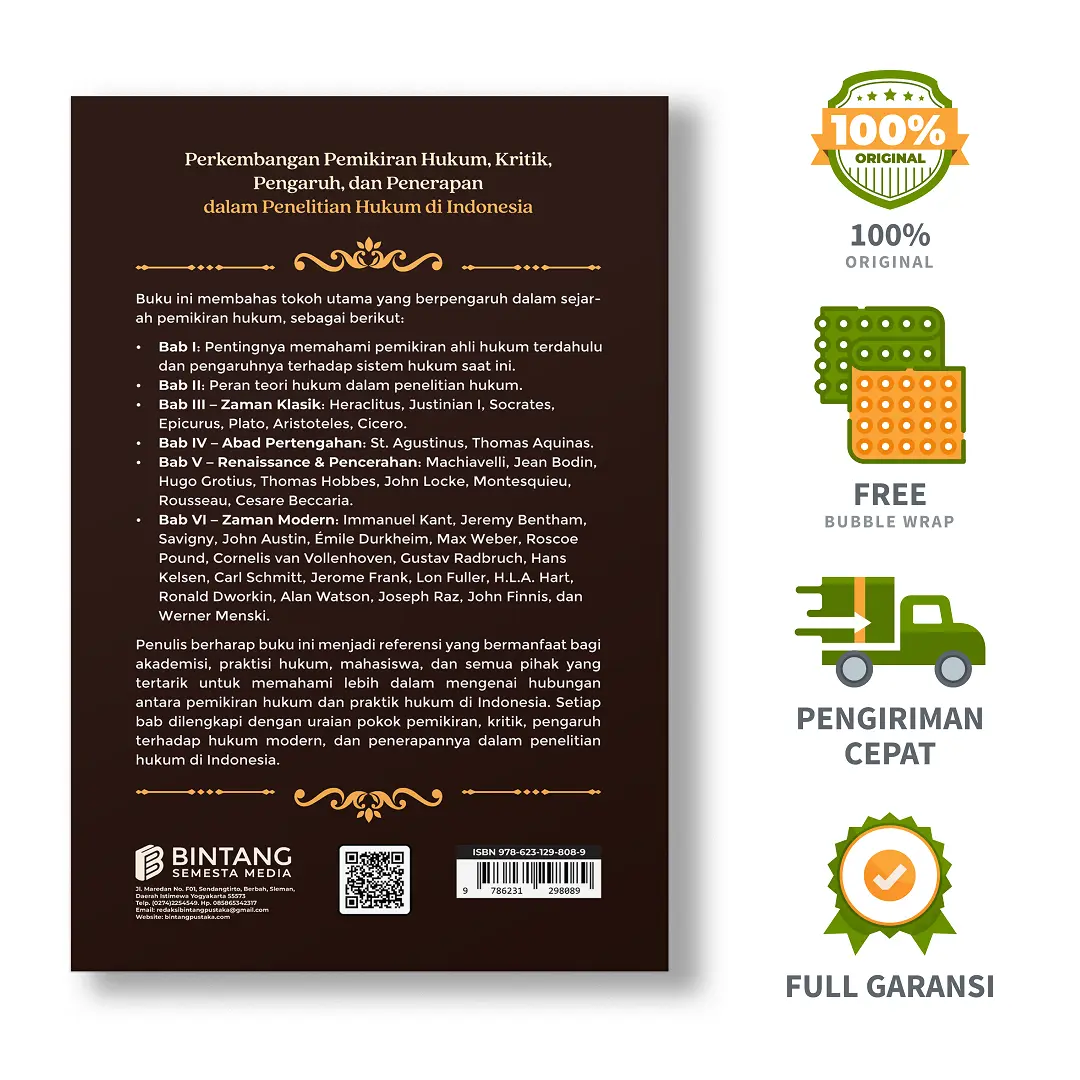 Perkembangan Pemikiran Hukum, Kritik, Pengaruh, dan Penerapan dalam Penelitian Hukum di Indonesia