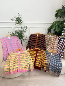 [ALLN Knitwear] Zea Cardigan Motif Stripe