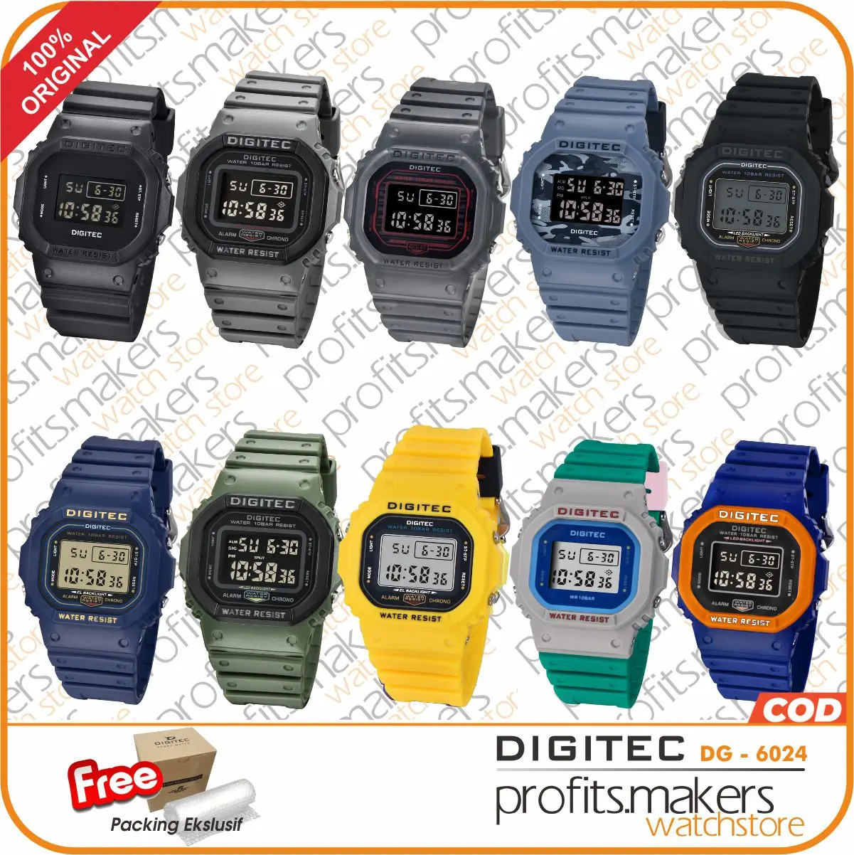 DIGITEC DG 6024 / DG-6024 / DG6024 2024 Watch Jam Tangan ORIGINAL