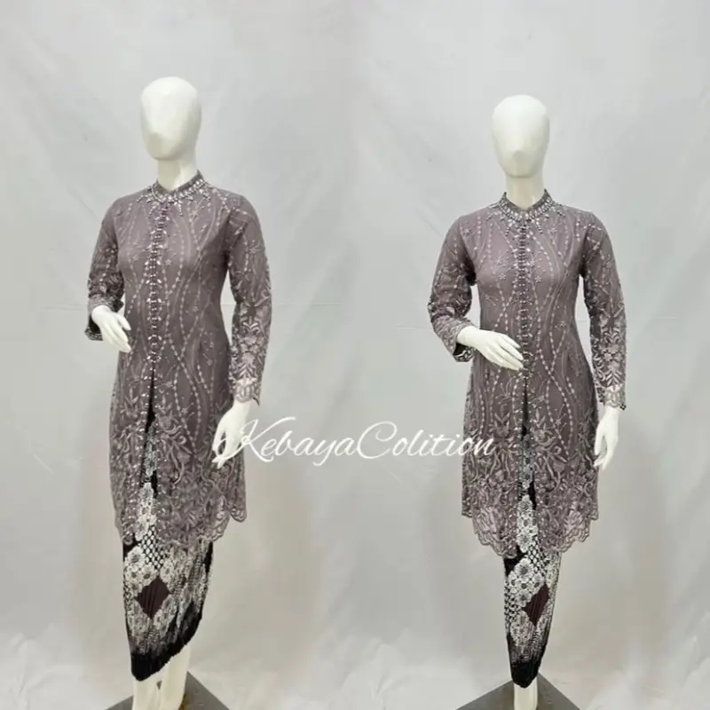 Kebaya Shanghai tille payet / kebaya tunik / kebaya modern 4