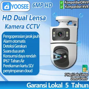 Yoosee CCTV 8MP Pembicaraan Dua Arah Penglihatan Malam Kompatibel Perekam Video Jaringan Kamera Wifi