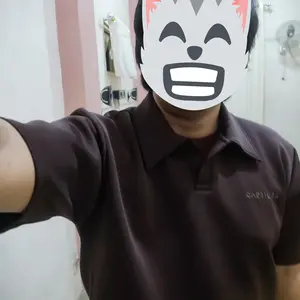 Loco Polo Cartiera Scuba 280 GSM Boxy Polo Shirt Pria / Kaos Kerah Lengan Pendek