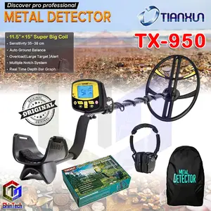 TIANXUN Metal Detektor TX950 TX960 Logam Emas Gold Silver Besi Alumunium Pendeteksi Logam Dan Emas Metal Detector TX-950 TX-960 Pencari Emas Detektor Logam Emas Dalam Tanah TX 950 960
